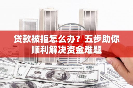 东明贷款被拒怎么办？五步助你顺利解决资金难题