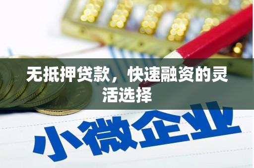 东宝无抵押贷款，快速融资的灵活选择