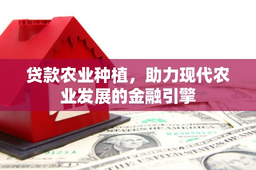 合肥贷款农业种植，助力现代农业发展的金融引擎