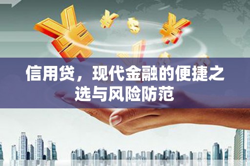 正定信用贷，现代金融的便捷之选与风险防范
