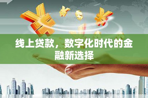 勉县线上贷款，数字化时代的金融新选择