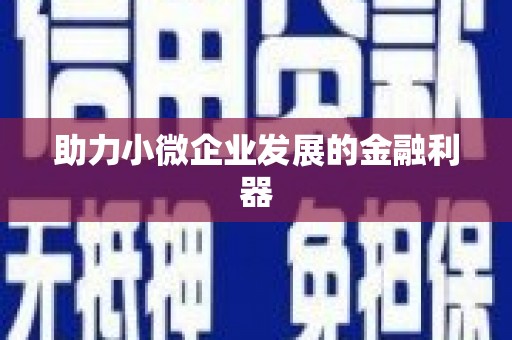 全南助力小微企业发展的金融利器